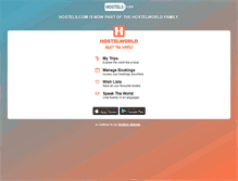 Tablet Screenshot of hostels.com
